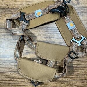 Carhartt Nylon Duck No Pull Dog Harness  Brown EUC Medium/Large